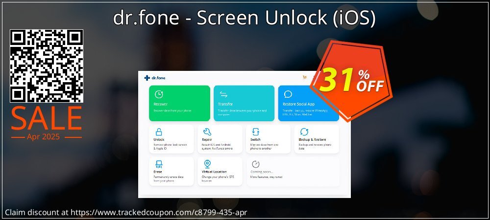 dr.fone - Screen Unlock - iOS  coupon on National Walking Day offer