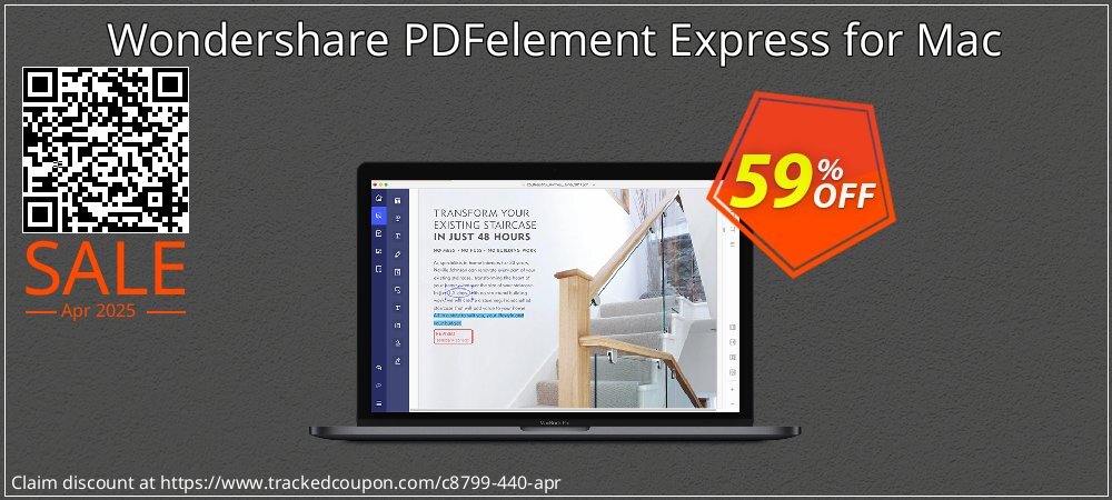 Wondershare PDFelement Express for Mac coupon on National Walking Day discounts