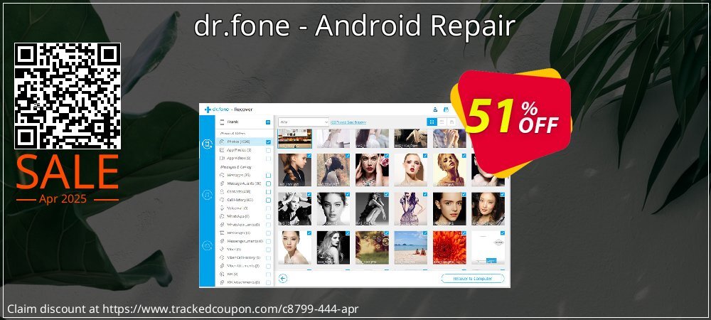 dr.fone - Android Repair coupon on Tell a Lie Day offer