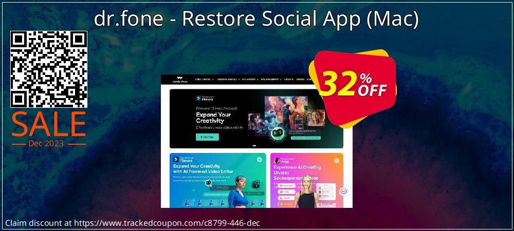 dr.fone - Restore Social App - Mac  coupon on Parents' Day discounts