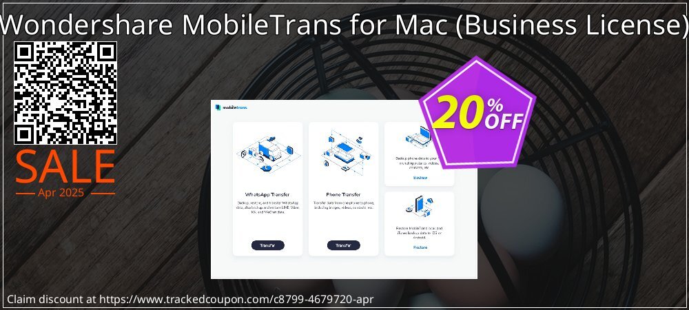 Wondershare MobileTrans for Mac - Business License  coupon on World Backup Day super sale