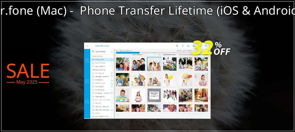 dr.fone - Mac -  Phone Transfer Lifetime - iOS & Android  coupon on Tell a Lie Day offering sales