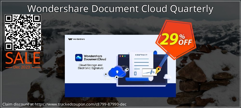 Wondershare Document Cloud Quarterly coupon on National Walking Day offering sales