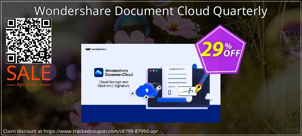 Wondershare Document Cloud Quarterly coupon on National Walking Day offering sales