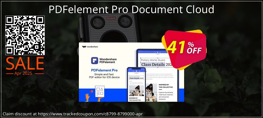 PDFelement Pro Document Cloud coupon on National Walking Day offering sales