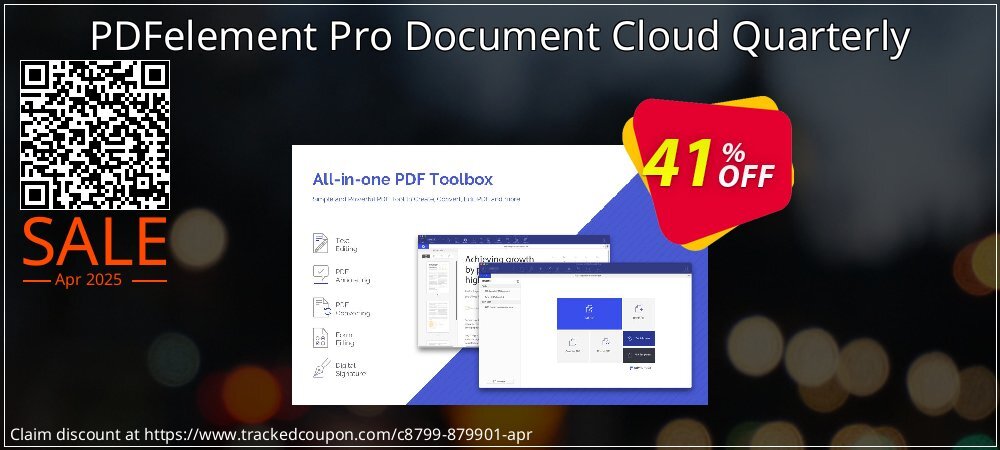 PDFelement Pro Document Cloud Quarterly coupon on World Party Day super sale