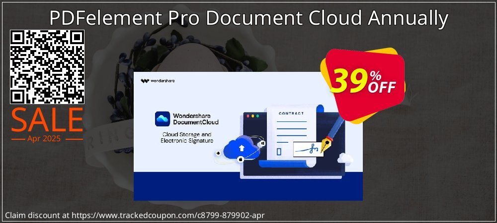 PDFelement Pro Document Cloud Annually coupon on Working Day promotions