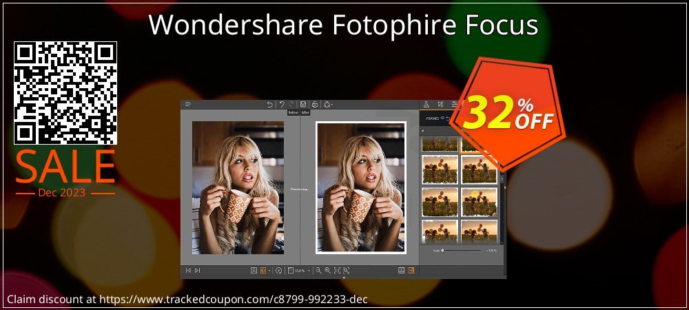 Wondershare Fotophire Focus coupon on Boxing Day promotions