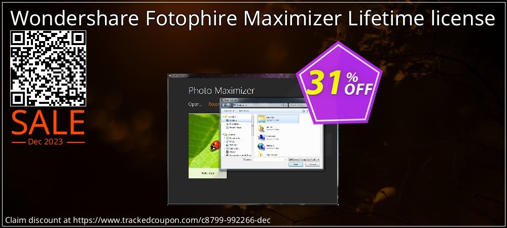 Wondershare Fotophire Maximizer Lifetime license coupon on Boxing Day offering sales