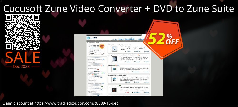 Cucusoft Zune Video Converter + DVD to Zune Suite coupon on World Party Day super sale
