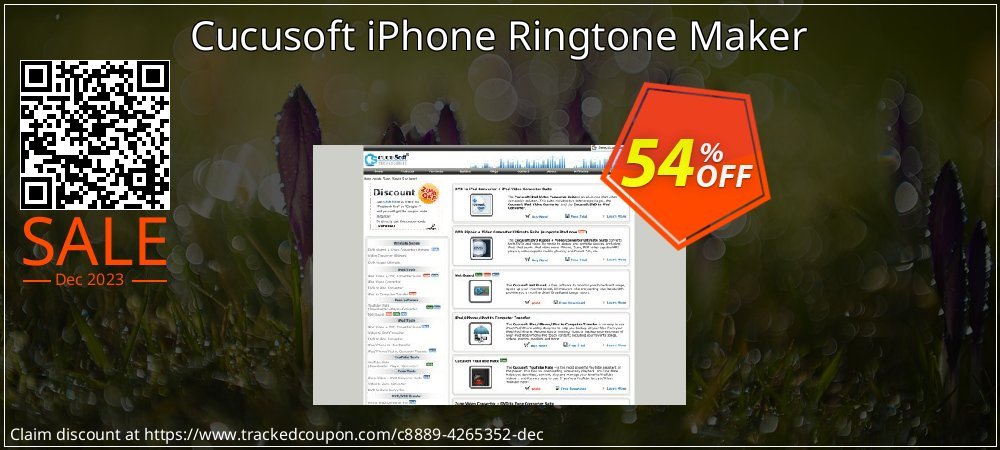 Cucusoft iPhone Ringtone Maker coupon on April Fools' Day promotions