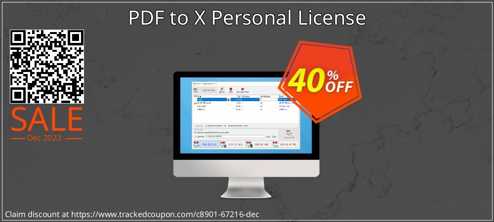 PDF to X Personal License coupon on World Party Day super sale
