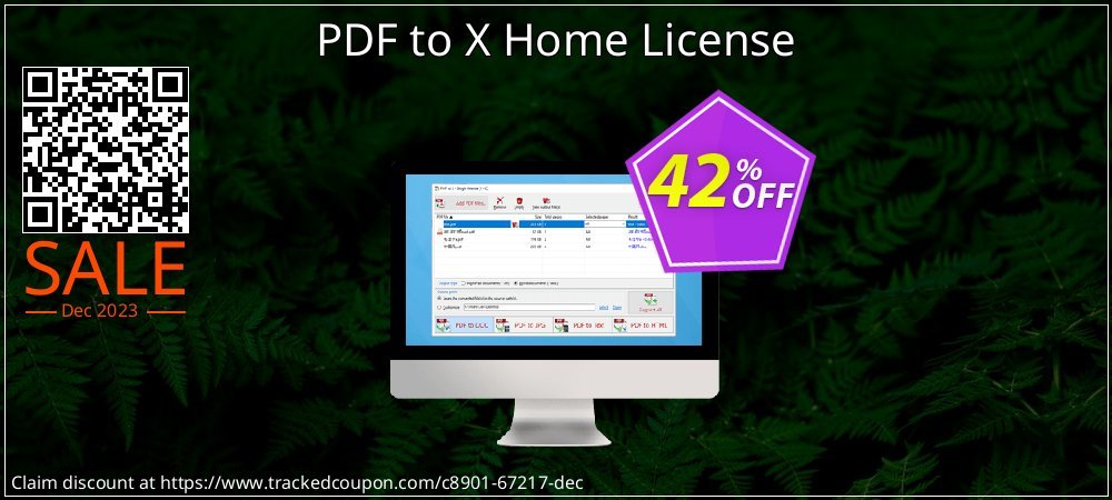 PDF to X Home License coupon on April Fools Day super sale