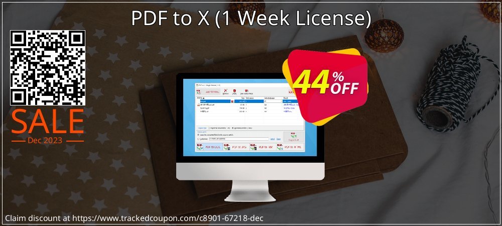 PDF to X - 1 Week License  coupon on Easter Day promotions