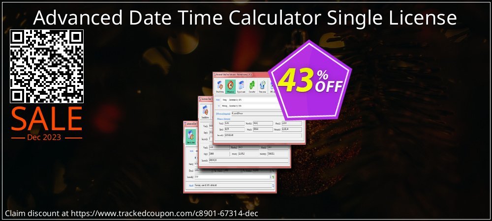 Advanced Date Time Calculator Single License coupon on World Password Day super sale