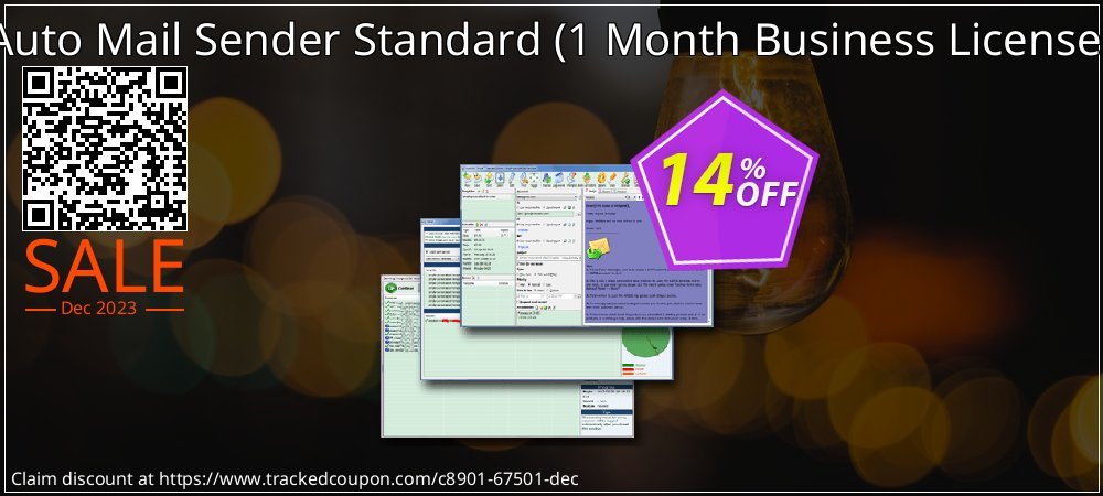 Auto Mail Sender Standard - 1 Month Business License  coupon on World Party Day discount