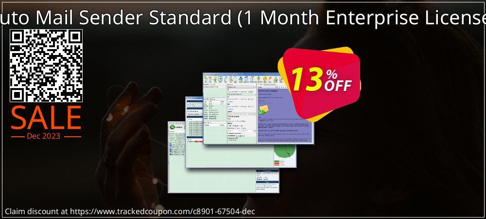 Auto Mail Sender Standard - 1 Month Enterprise License  coupon on World Password Day discounts