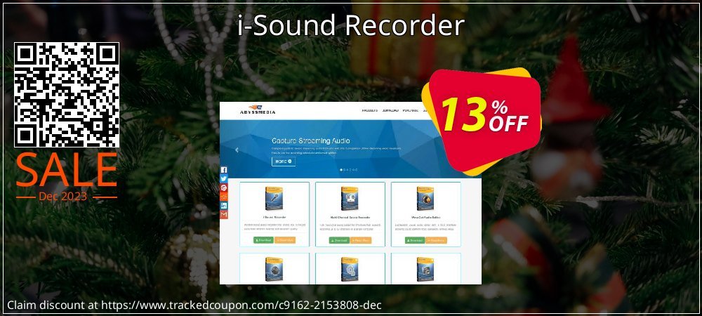 i-Sound Recorder coupon on Virtual Vacation Day deals