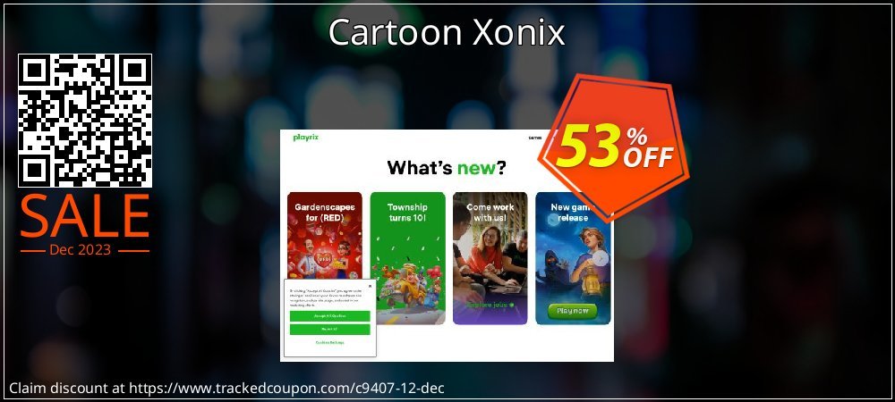 Get 50% OFF Cartoon Xonix promo