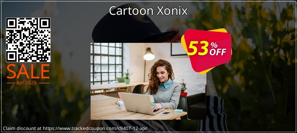 Cartoon Xonix coupon on April Fools' Day discounts