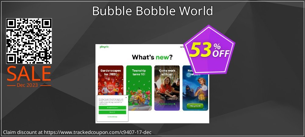 Bubble Bobble World coupon on New Year's eve offer