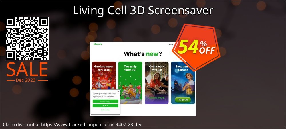 Living Cell 3D Screensaver coupon on Constitution Memorial Day deals