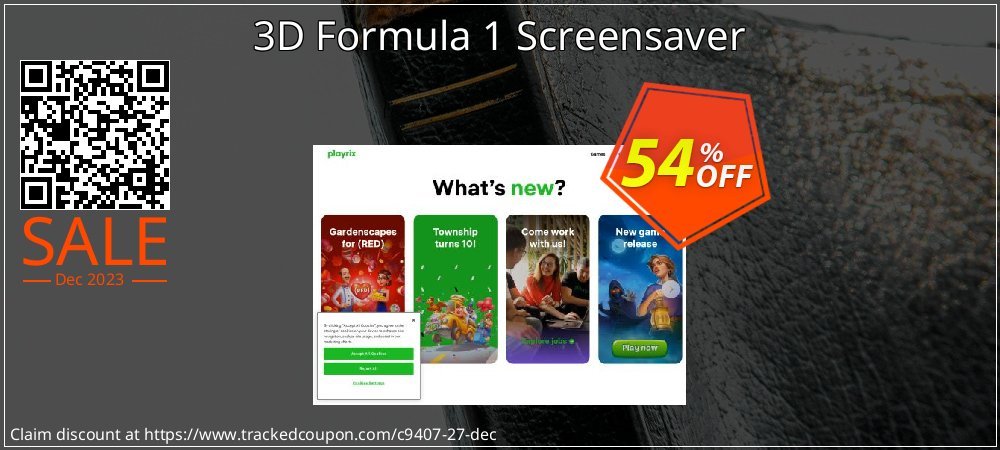 3D Formula 1 Screensaver coupon on Working Day offering sales