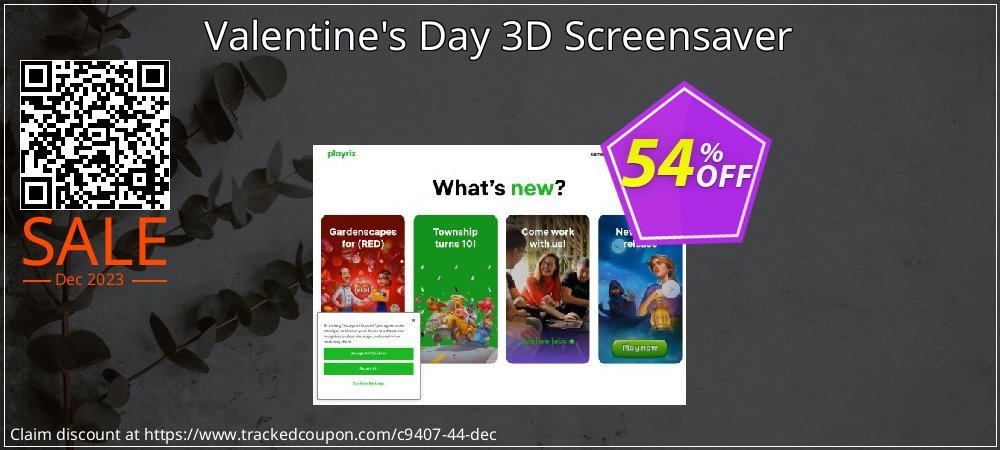 Valentine's Day 3D Screensaver coupon on Tell a Lie Day discount