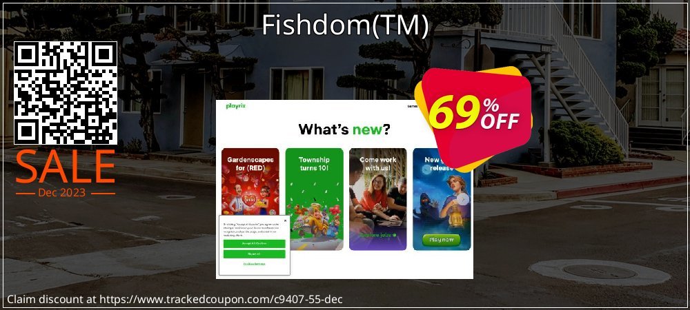 Fishdom - TM  coupon on National Walking Day offering sales