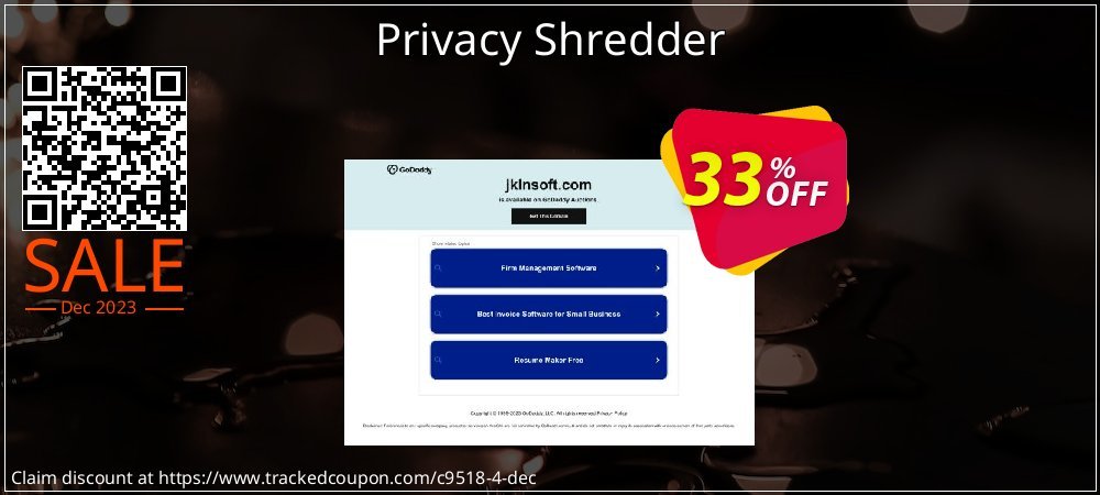 Privacy Shredder coupon on Tell a Lie Day offer