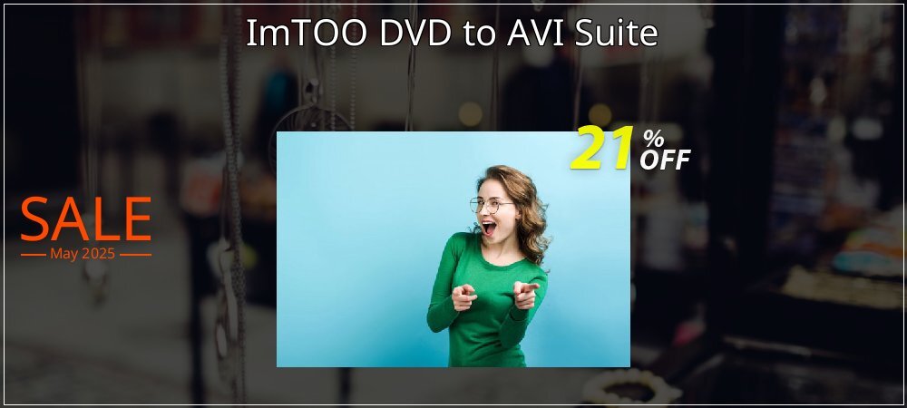 ImTOO DVD to AVI Suite coupon on National Pizza Party Day offering sales