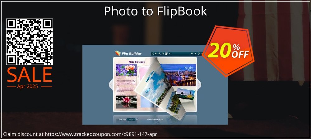 Photo to FlipBook coupon on April Fools' Day offering sales