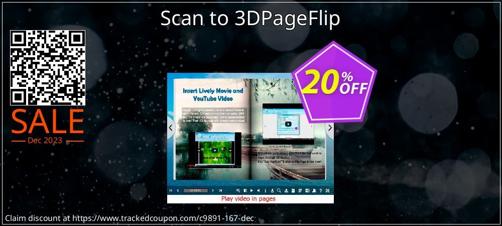 Scan to 3DPageFlip coupon on April Fools' Day discounts