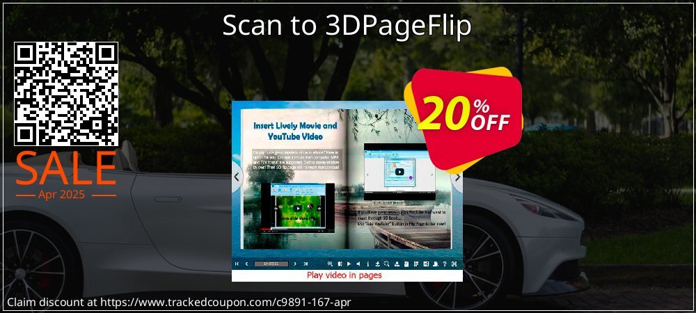 Scan to 3DPageFlip coupon on April Fools' Day discounts