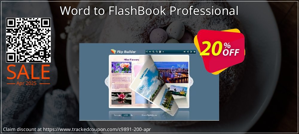 Word to FlashBook Professional coupon on National Walking Day offering discount