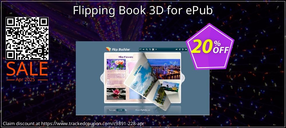 Flipping Book 3D for ePub coupon on Virtual Vacation Day offering discount