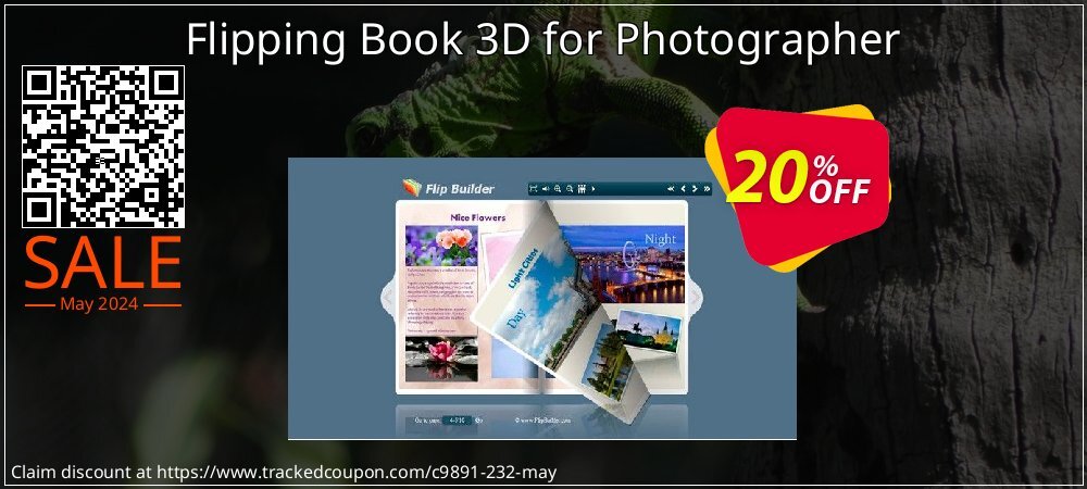 Flipping Book 3D for Photographer coupon on National Memo Day deals