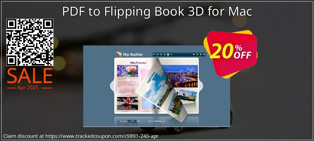 PDF to Flipping Book 3D for Mac coupon on National Walking Day promotions