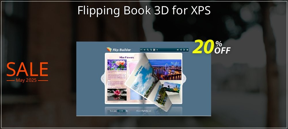 Flipping Book 3D for XPS coupon on April Fools' Day deals