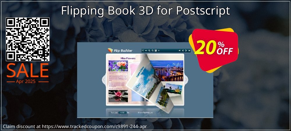 Flipping Book 3D for Postscript coupon on National Smile Day offering discount