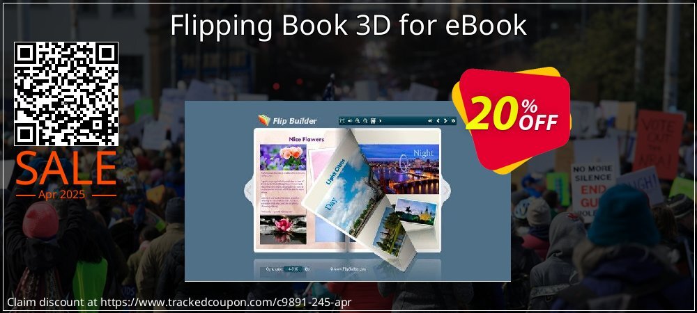 Flipping Book 3D for eBook coupon on National Walking Day offering discount