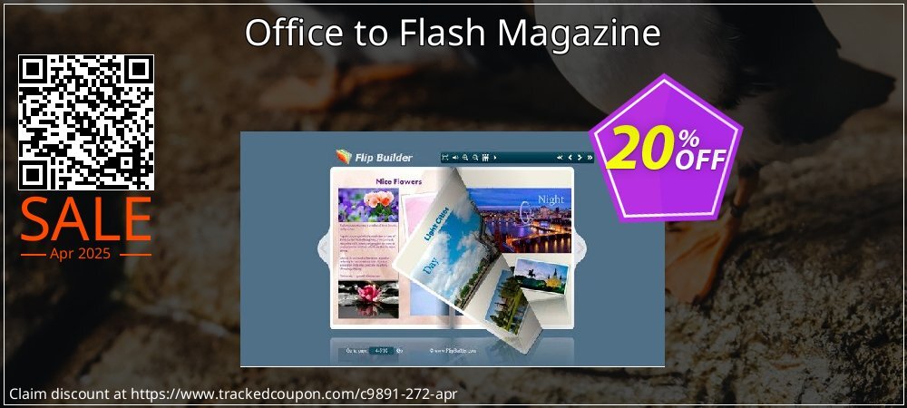Office to Flash Magazine coupon on April Fools' Day offering discount