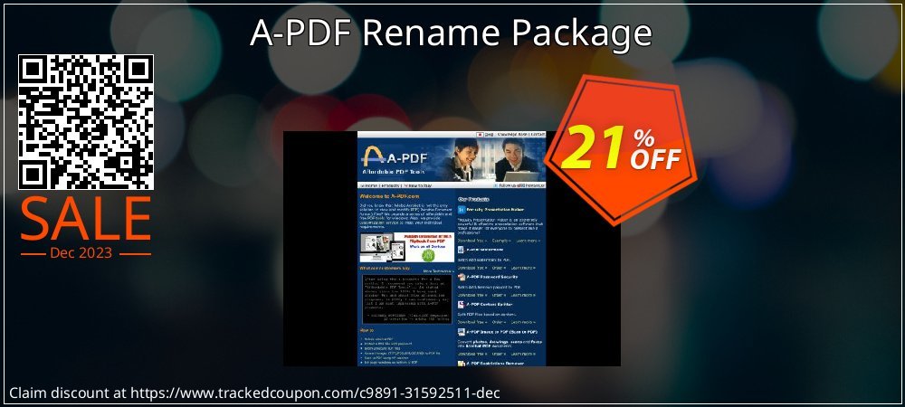 A-PDF Rename Package coupon on National Loyalty Day discount