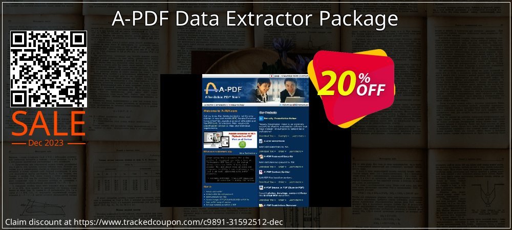 A-PDF Data Extractor Package coupon on National Memo Day offering discount
