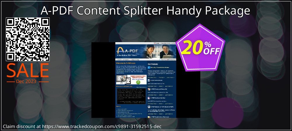 A-PDF Content Splitter Handy Package coupon on Mother Day discounts