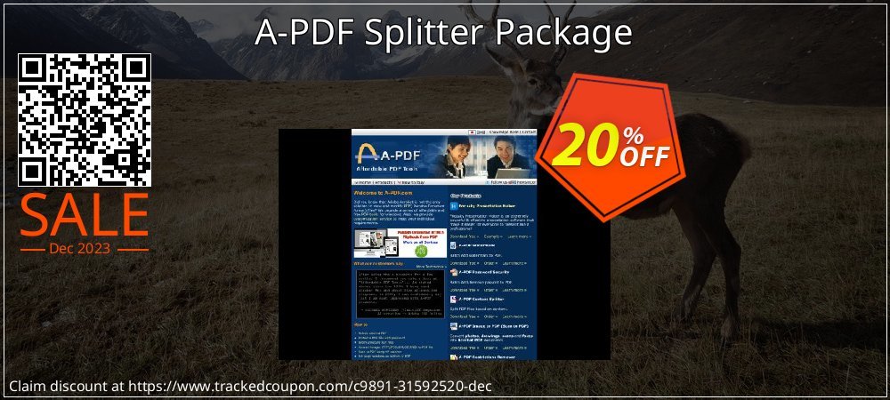 A-PDF Splitter Package coupon on National Walking Day offer