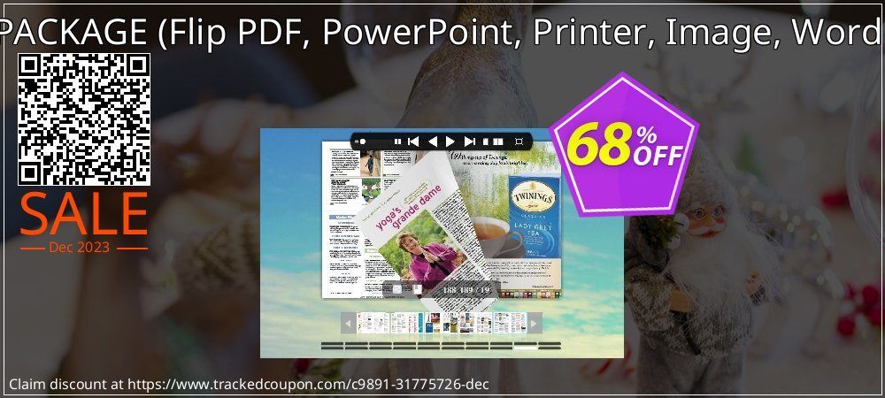 Flipbuilder PACKAGE - Flip PDF, PowerPoint, Printer, Image, Word and Writer  coupon on Women Day discount