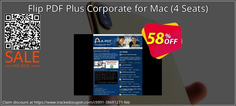 Get 58% OFF Flip PDF Plus Corporate for Mac (4 Seats) offer
