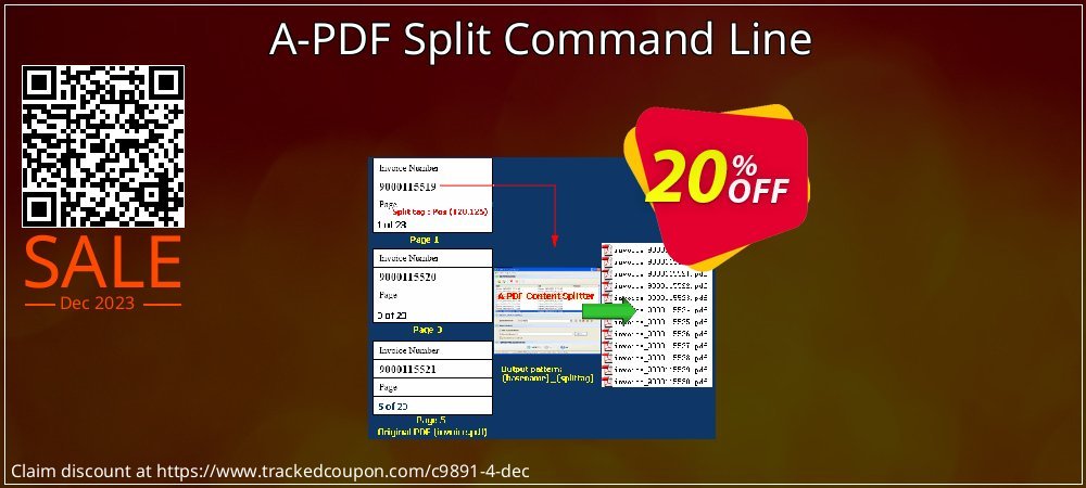 A-PDF Split Command Line coupon on April Fools' Day offering sales