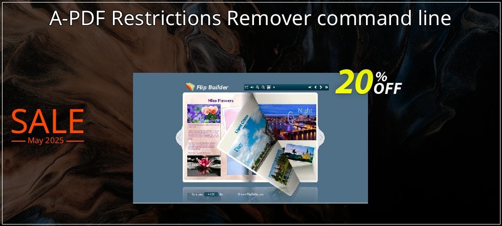 A-PDF Restrictions Remover command line coupon on Easter Day offering sales